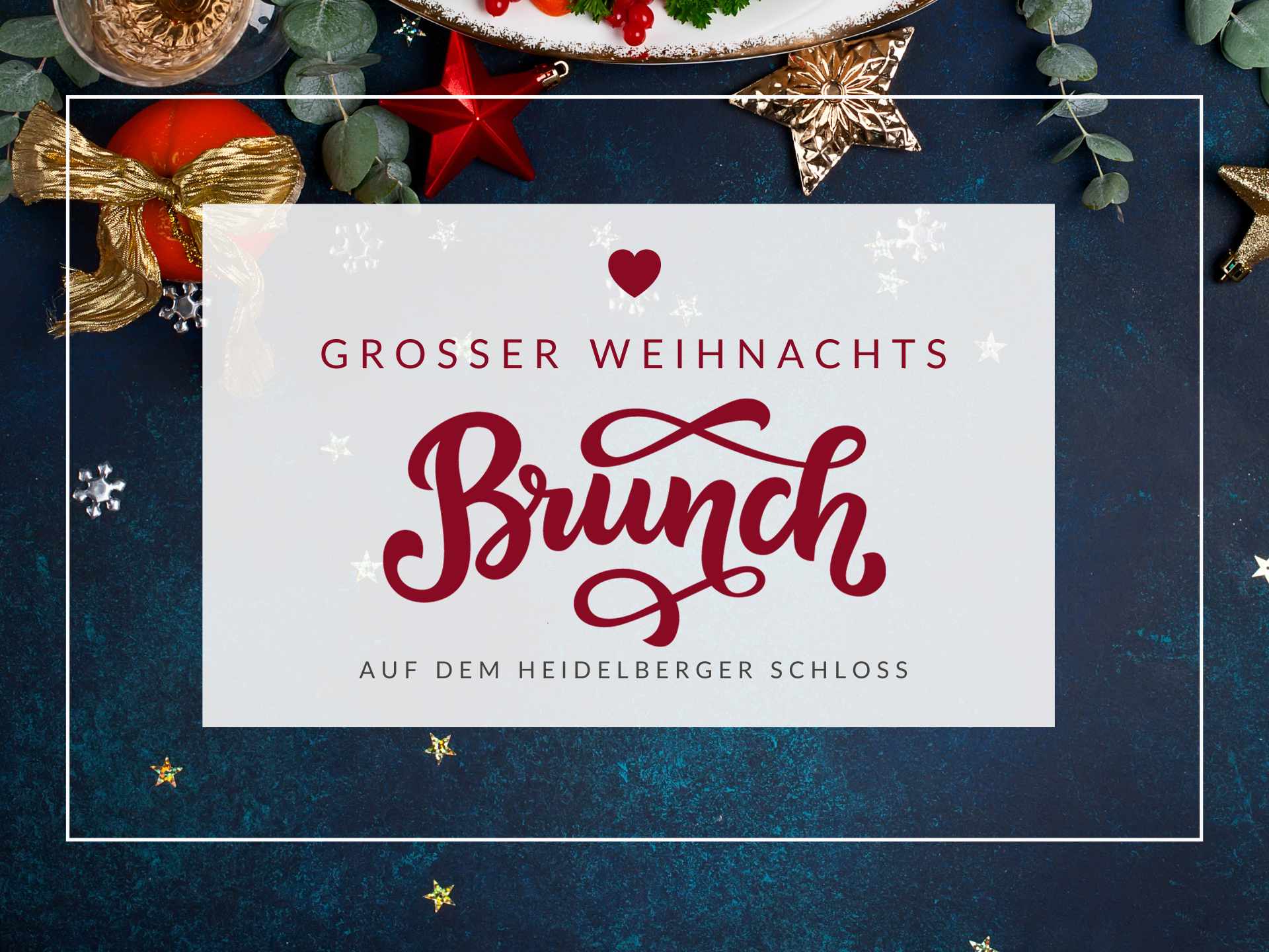 Grafik Weihnachtsbrunch auf dem Heidelberger Schloss