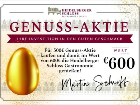 Oster-Genuss-Aktie für Erlebnisevents auf dem Heidelberger Schloss 2026